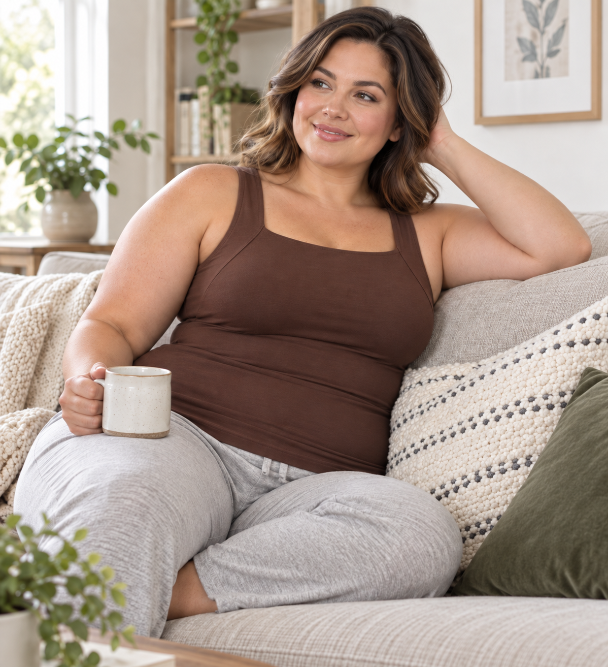 Avulea's Built In Comfort Bra Tanktop